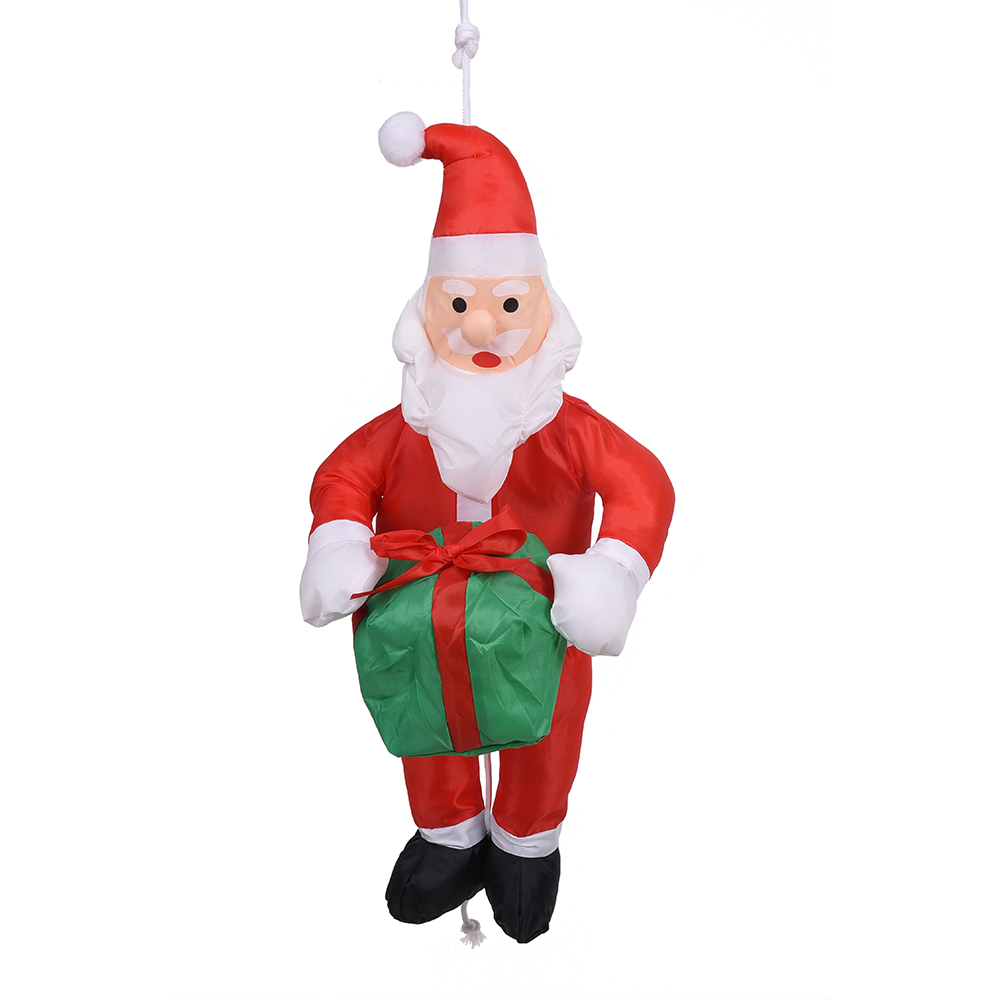 60CM Papai Noel subindo na corda/escada/presente/candycane/balanço